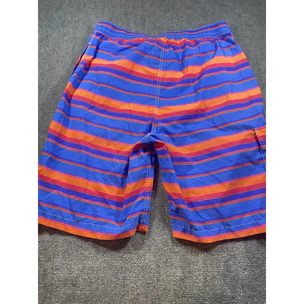 Polo Ralph Lauren Men's Stripe Swim Trunks Board Shorts Size Large